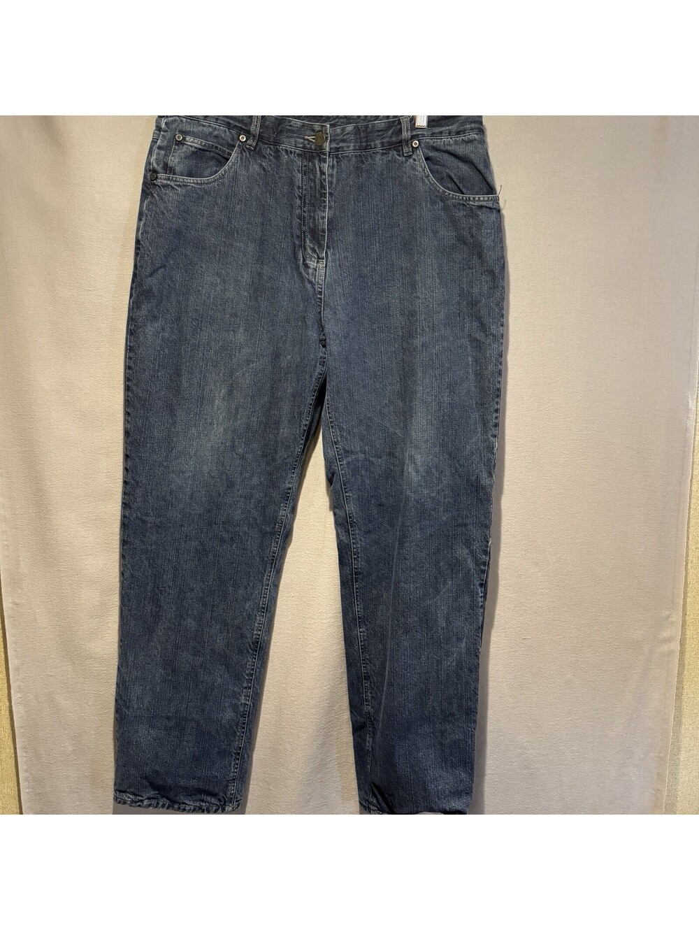 Woolrich Womens 18 Jeans Flannel Lined Pants Buffalo Plaid Straight Leg